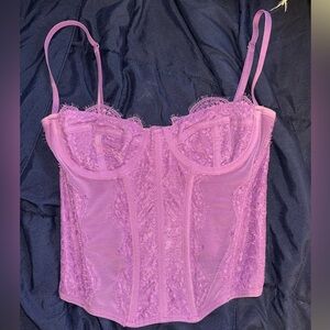 purple UO corset top